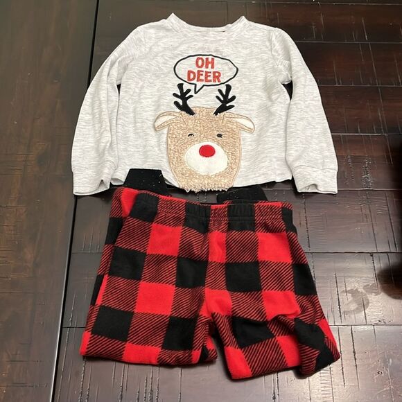 Toddler boy clothes bundle Christmas set pajamas jeans denim 2T and 3T - Picture 8 of 8